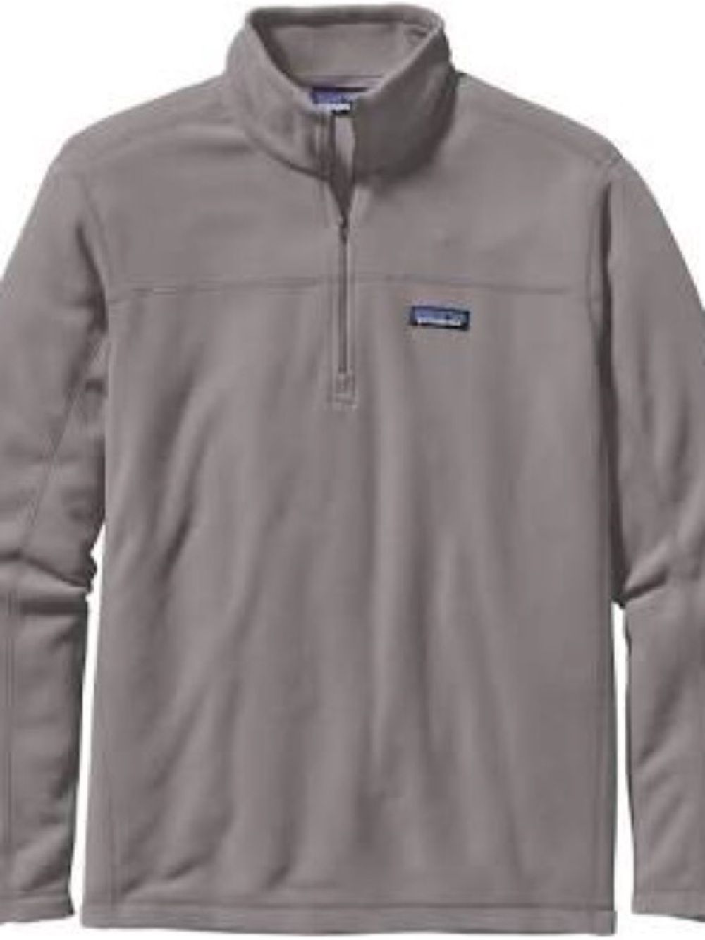 Patagonia Light Gray Half-Zip Fleece Pullover XL